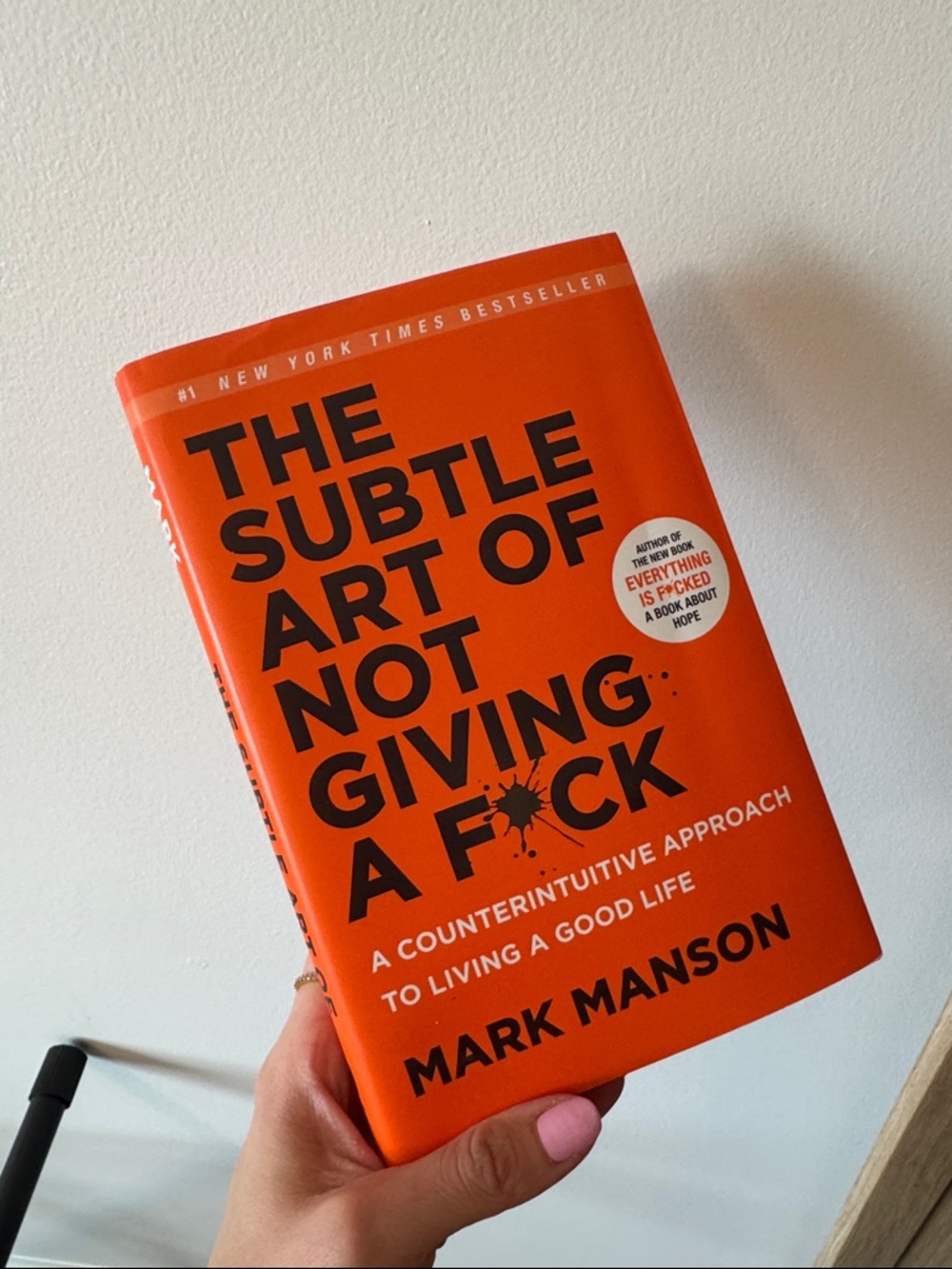 The Subtle Art of Not Giving a F*ck by Mark Manson - Orange Cover